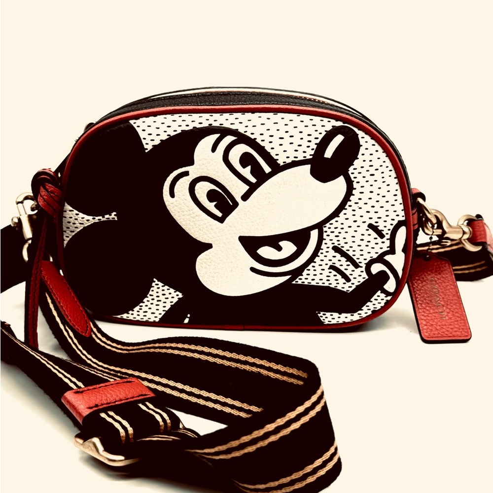 Coach Disney Mickey Mouse X Keith Haring Serena Satchel C1142 Great Condition!